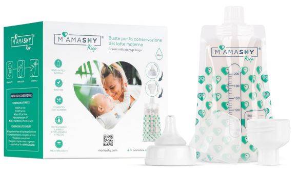 MamaShy Keep Buste Presterilizzate per la Conservazione del Latte Materno 30 buste