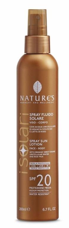 Nature's i Solari Spray Fluido Viso - Corpo SPF20 200 ml