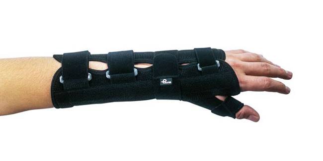 Pavis 132 P - FIX+ Polsiera Steccata Lunga con Supporto Pollice Sinistra Taglia S