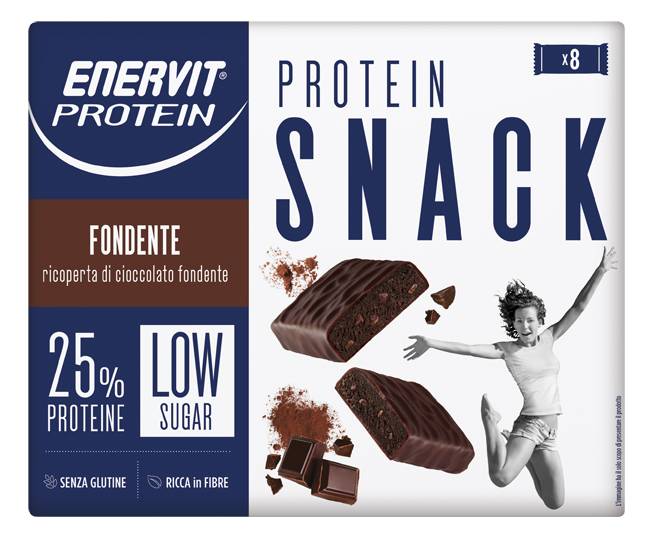 Enervit Protein Snack Fondente Low Sugar 8 Barrette