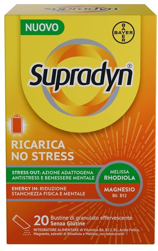 Supradyn Ricarica No Stress Integratore Contro la Stanchezza da Stress 20 bustine