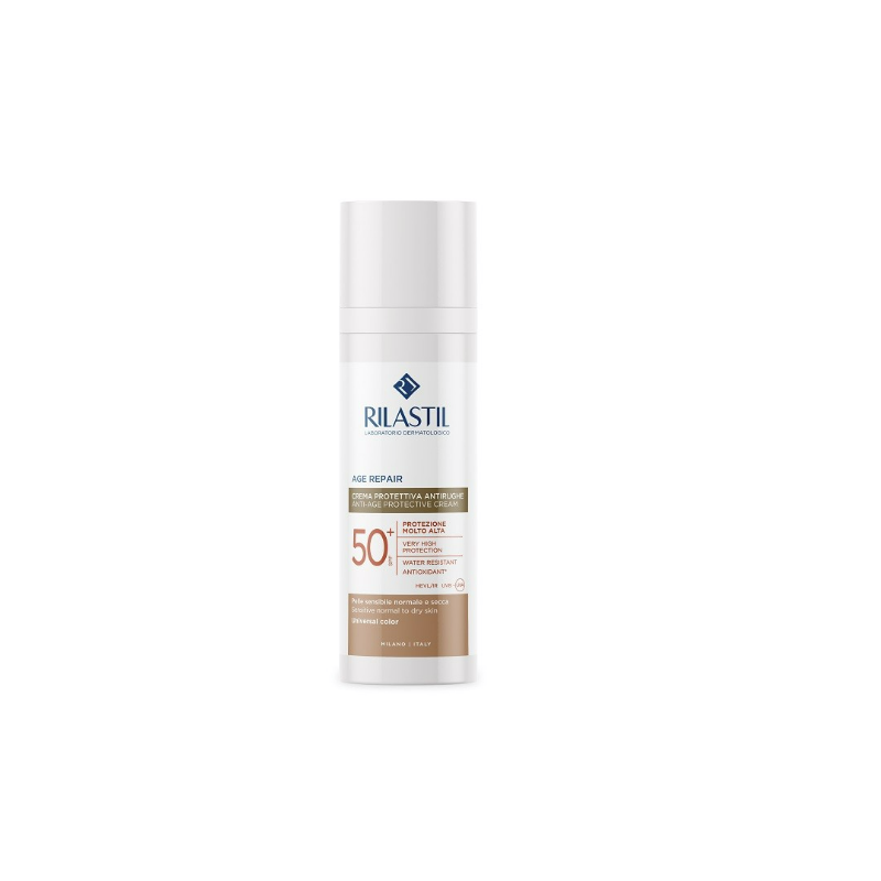 Rilastil Sun System Age Repair Color SPF50+ Protezione Solare Viso Antietà 50 ml
