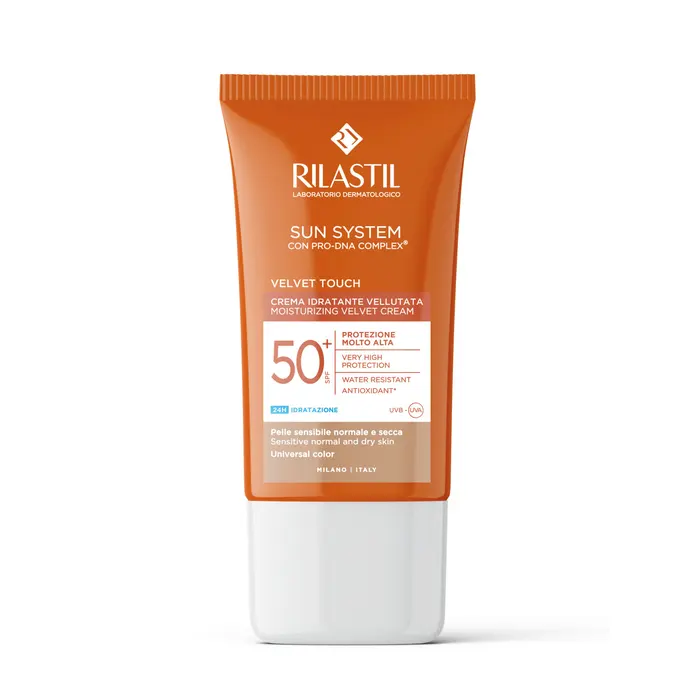 Rilastil Sun System Velvet Touch Color SPF50+ Protezione Solare Viso Colorata 50 ml
