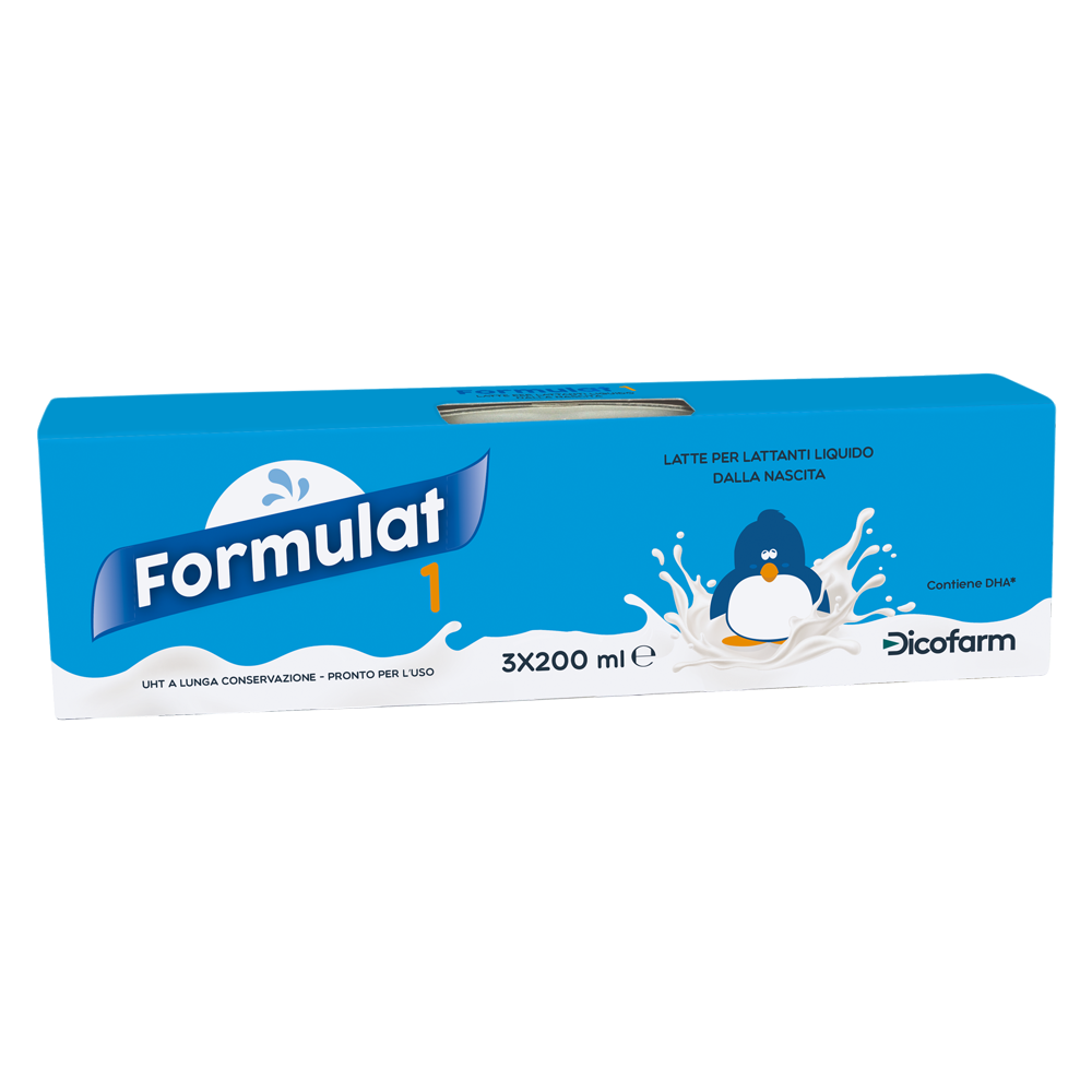 Formulat 1 Liquido Latte per Neonati 3 x 200 ml