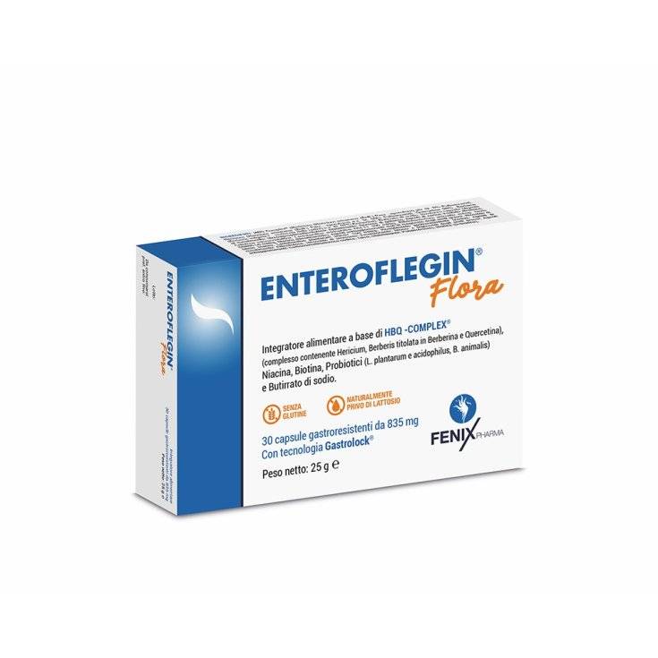 Enteroflegin Flora Integratore per Benessere Intestinale 30 Capsule