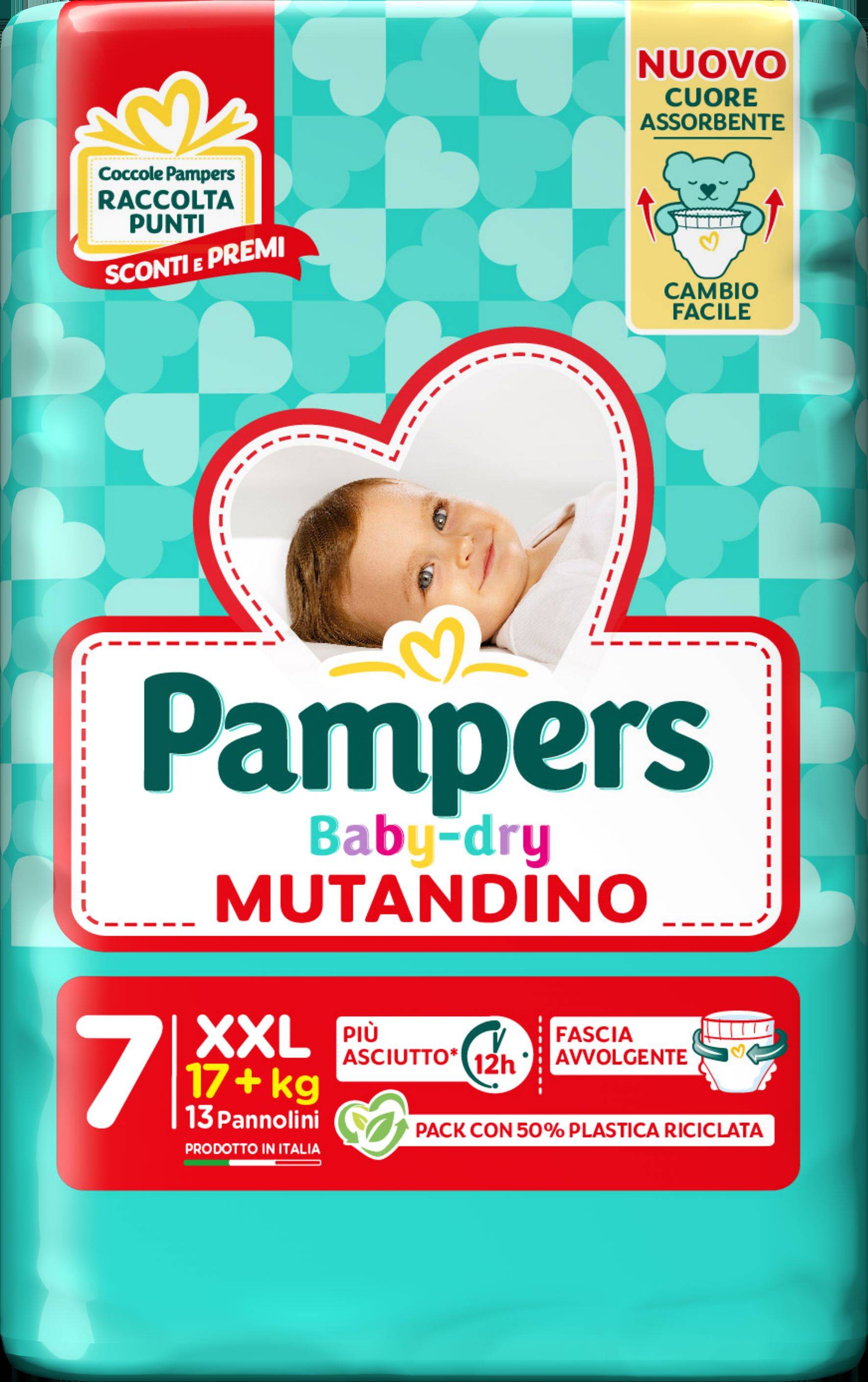 Pampers Baby Dry Mutandino XXL 17kg+ 13 pannolini
