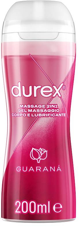 Durex Massage 2 in 1 Stimulating Gel Lubrificante Guaranà 200 ml