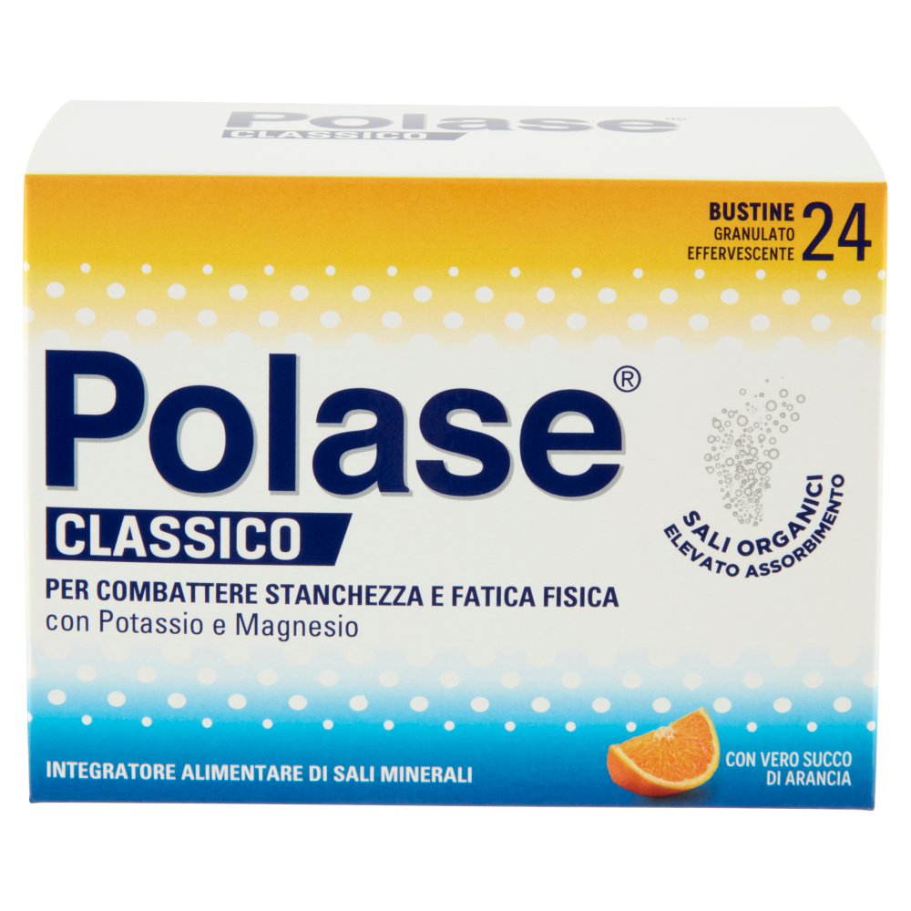 Polase Classico Integratore di Sali Minerali Gusto Arancia 24 bustine Promo 2024