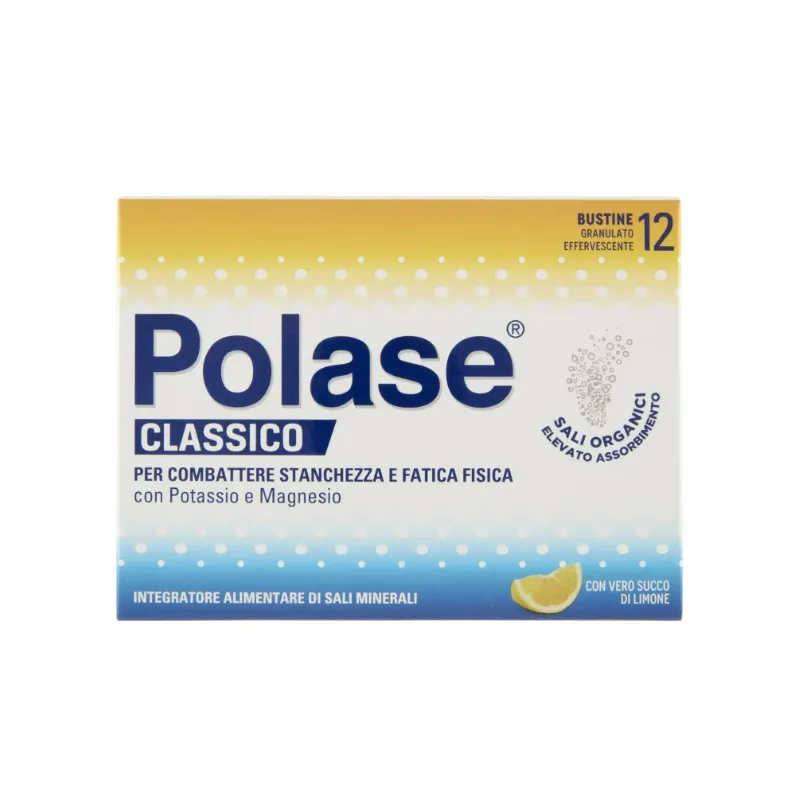 Polase Classico Integratore di Sali Minerali Gusto Limone 12 bustine Promo 2024
