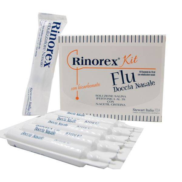 Rinorex Flu Doccia Nasale 10 flaconcini