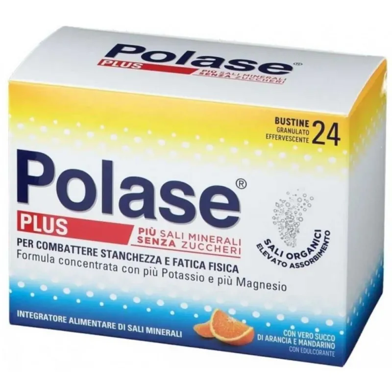 Polase Plus Integratore di Sali Minerali Gusto Arancia 24 bustine Promo 2024
