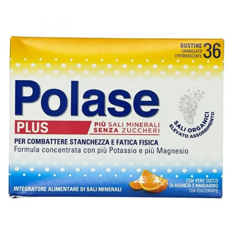 Polase Plus Integratore di Sali Minerali Gusto Arancia 36 bustine Promo 2024
