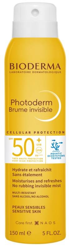 Bioderma Photoderm Brume Solaire Invisibile SPF50+ per Viso e Corpo 150 ml