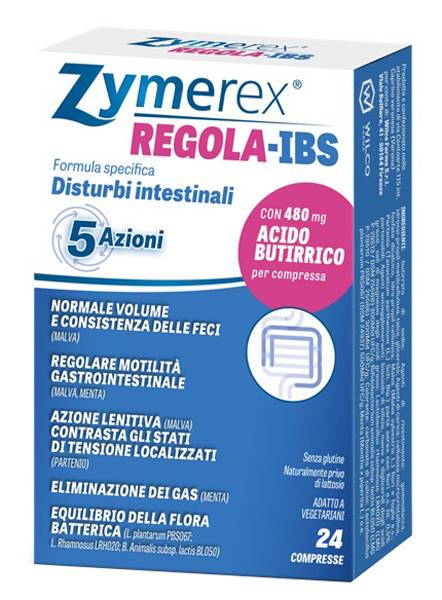 Zymerex Regola - IBS Integratore per i Disturbi Intestinali 24 compresse
