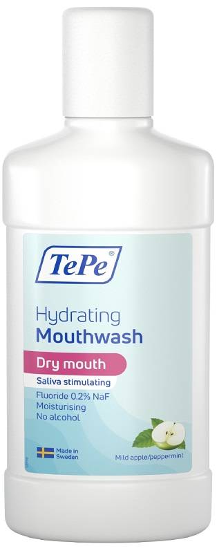 Tepe Hydrating Collutorio Stimolatore Saliva Gusto Mela/Menta Piperita 500 ml
