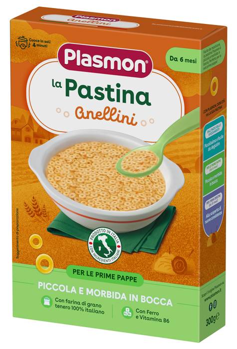 Plasmon Pasta Anellini per Bambini 300 g