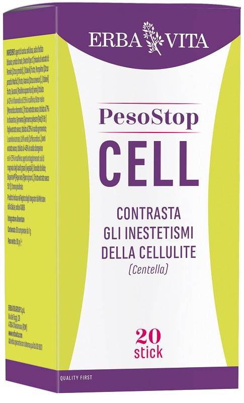 Erba Vita PesoStop Cell Integratore Anti - Cellulite 20 stick