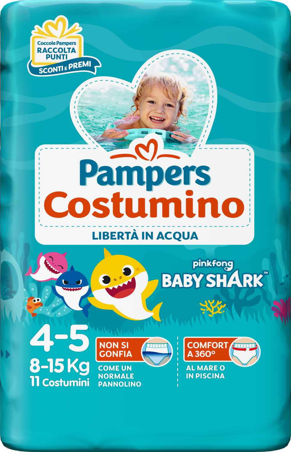 Pampers Il Costumino taglia 4 (8 - 15 kg) 11 costumini