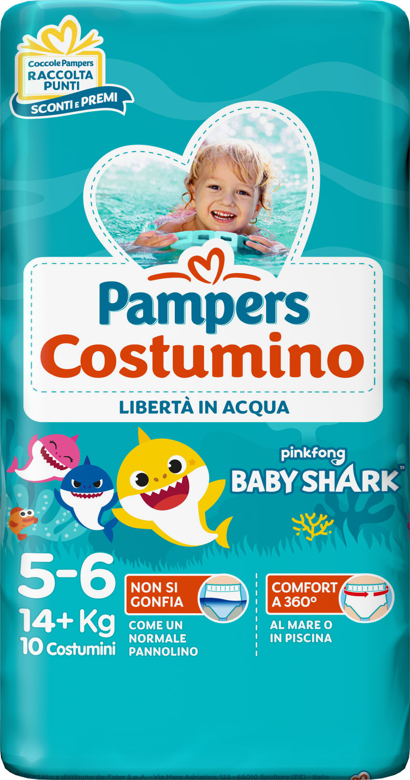 Pampers Il Costumino taglia 5 (15+ kg) 10 costumini