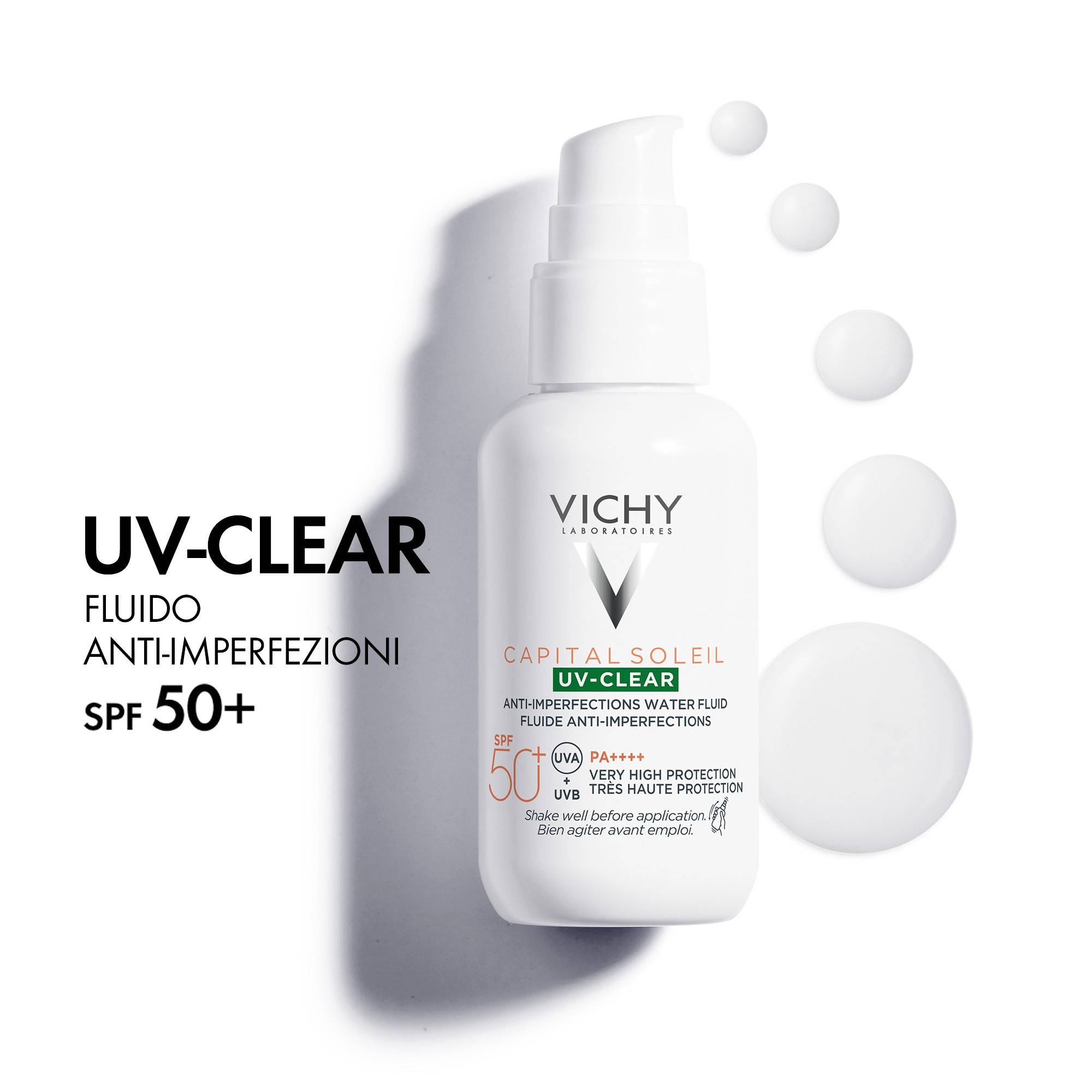 Vichy Capital Soleil UV Clear SPF50+ Fluido Antimperfezioni Viso 40 ml