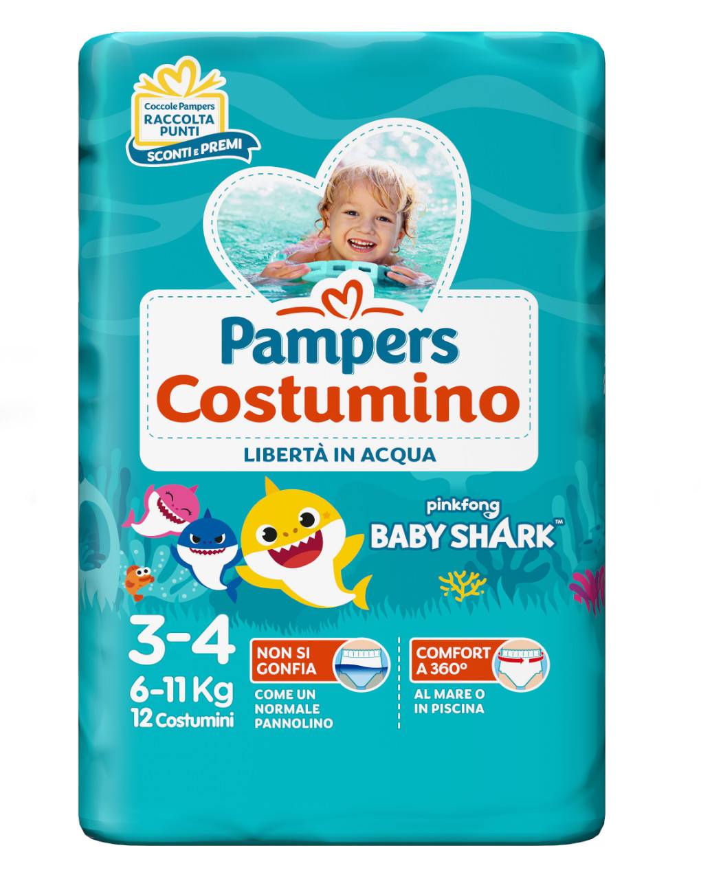 Pampers Il Costumino taglia 3 (6 - 11 kg) 12 costumini