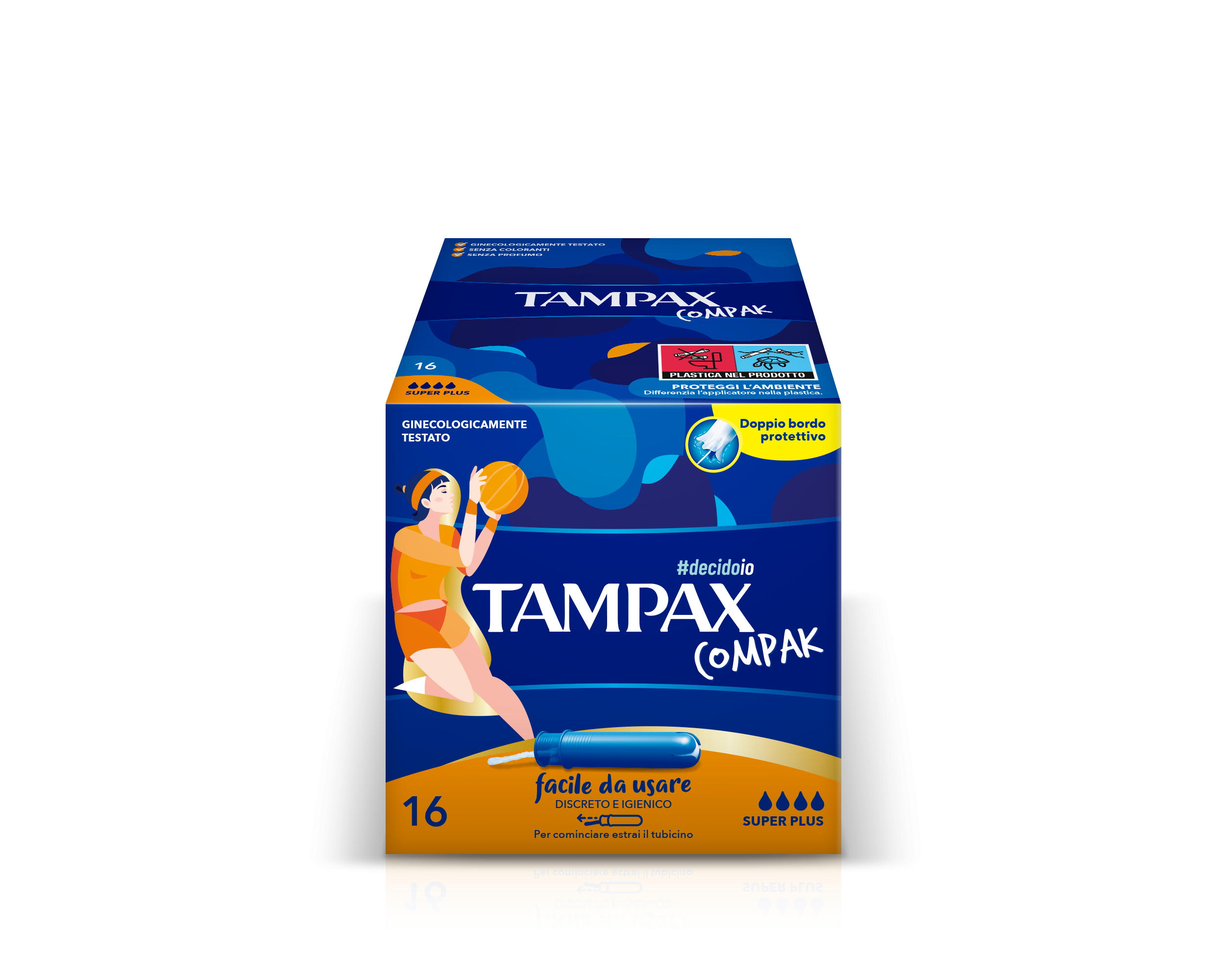 Tampax Compak Super Plus Assorbente Interno 16 Pezzi