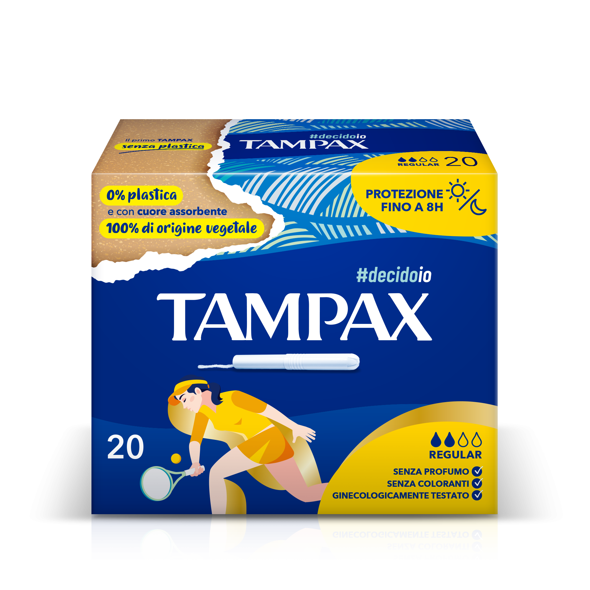 Tampax Blue Box Regular Assorbenti Interni 20 Pezzi