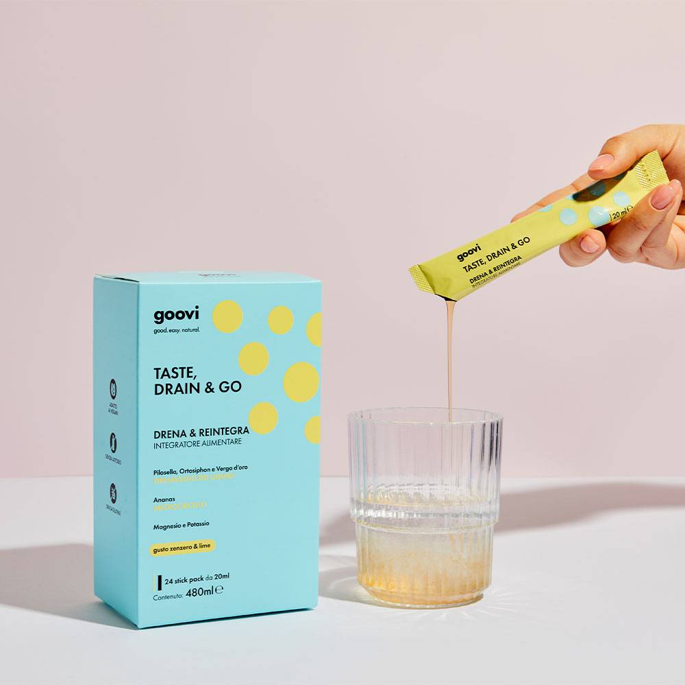 Goovi Drenante Integratore Gusto Zenzero & Lime 24 stickpack