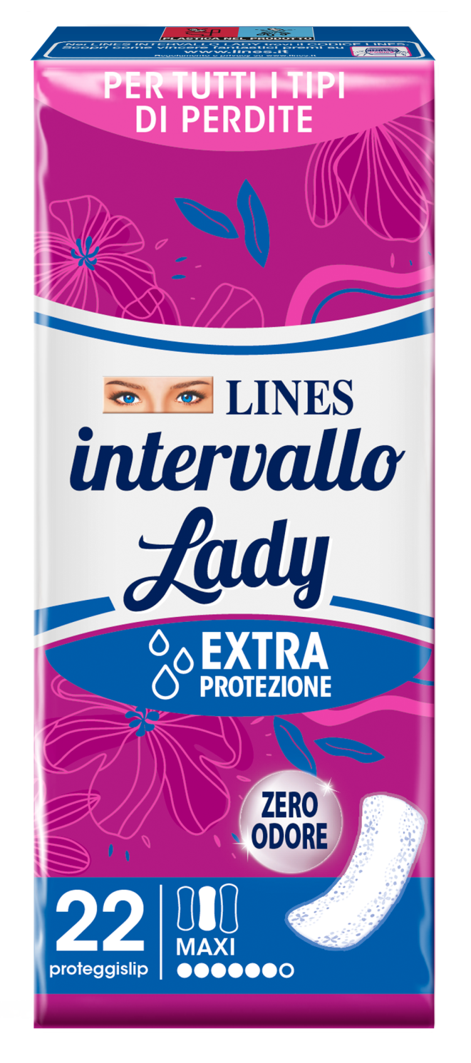 Lines Lady Intervallo Proteggislip Maxi assorbente 22 Pezzi