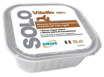 DRN Solo Vitello Alimento Umido per Cani e Gatti 300 g