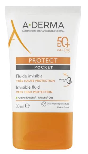 A - derma A - D Pocket Protect Fluido Invisibile Viso SPF 50+ 30 ml