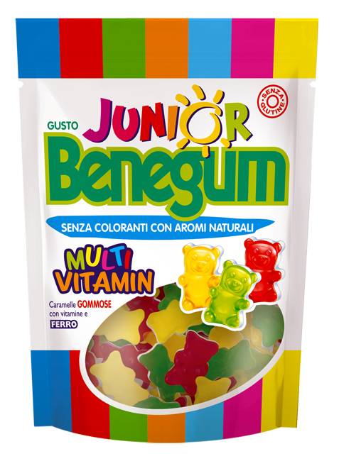 BENEGUM JUNIOR MULTIVITAMIN CARAMELLE GOMMOSE CON VITAMINE EFERRO 90 G