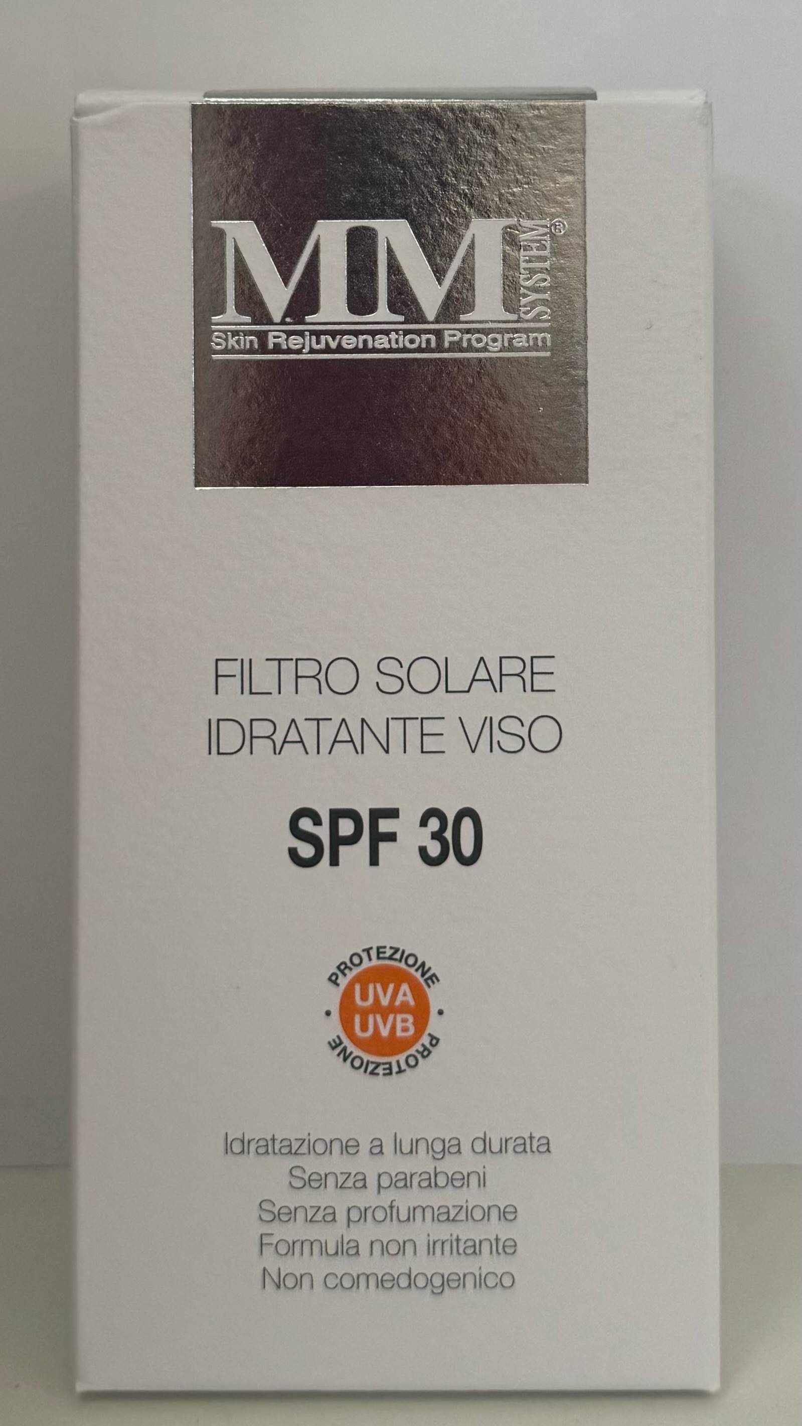 MM System Filtro Solare Idratante Viso SPF30 50 ml