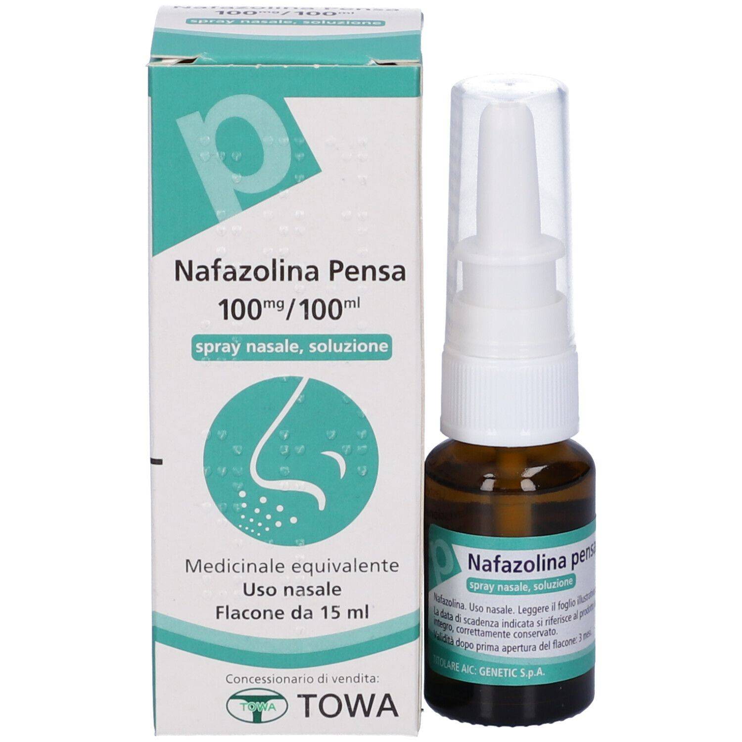 Nafazolina 100 Mg Spray Nasale Decongestionante 100 ml