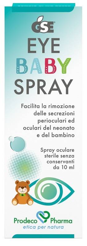 Prodeco GSE Eye Baby Spray per la Pulizia degli Occhi di Neonati e Adulti 10 ml