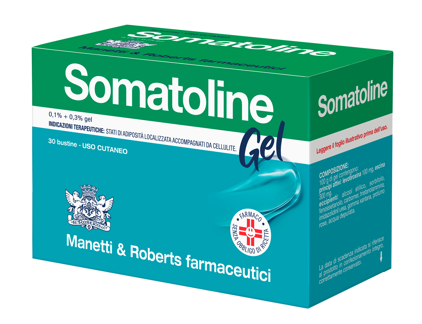 Somatoline Gel 0,1% + 0,3% Anticellulite 30 bustine