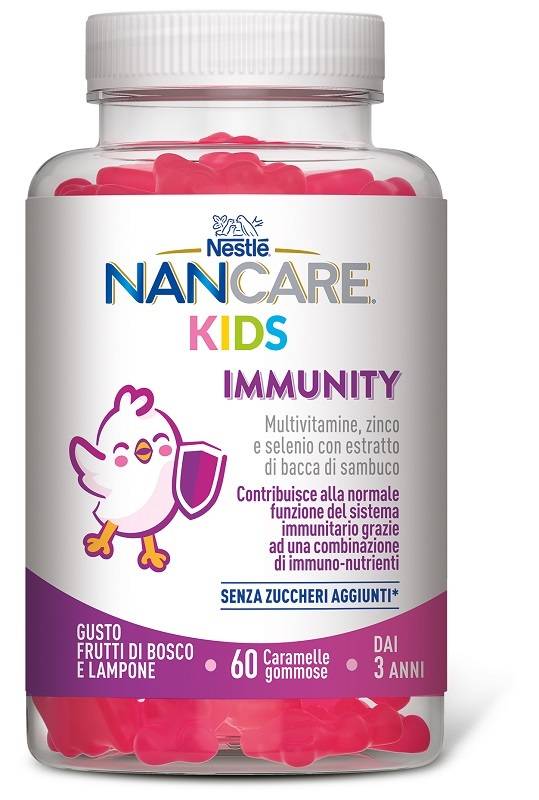 Nestlè Nancare Kids Immunity Integratore per le Difese Immunitarie 60 gummies