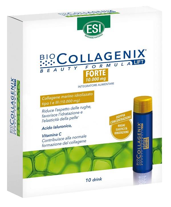 Esi Biocollagenix Forte Integratore di Collagene Marino 10 drink