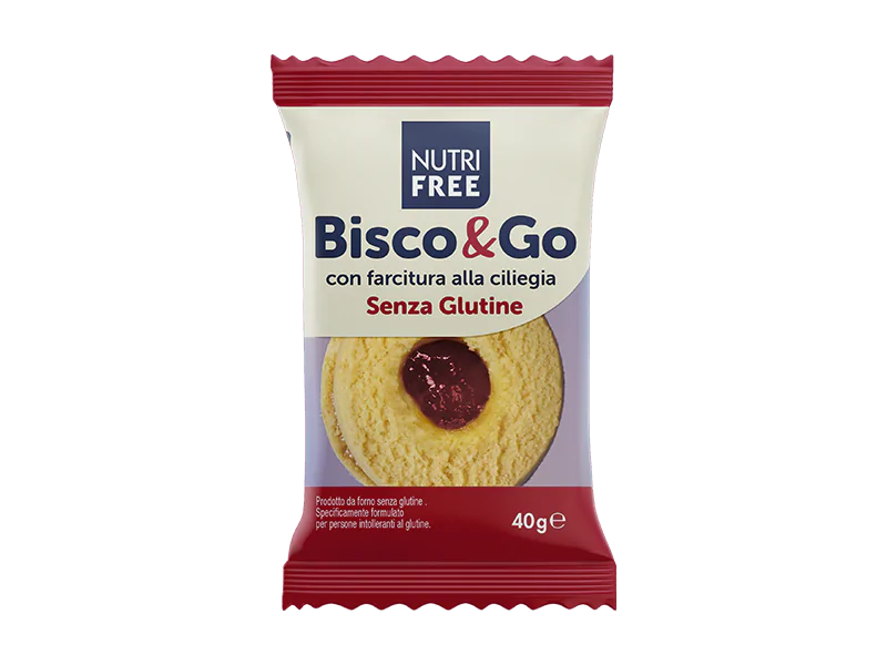 Nutri Free Bisco&Go con Farcitura alla Ciliegia Senza Glutine 40 g