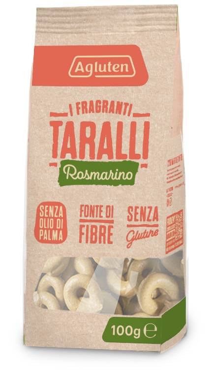 Agluten Taralli senza Glutine al Rosmarino 100 grammi