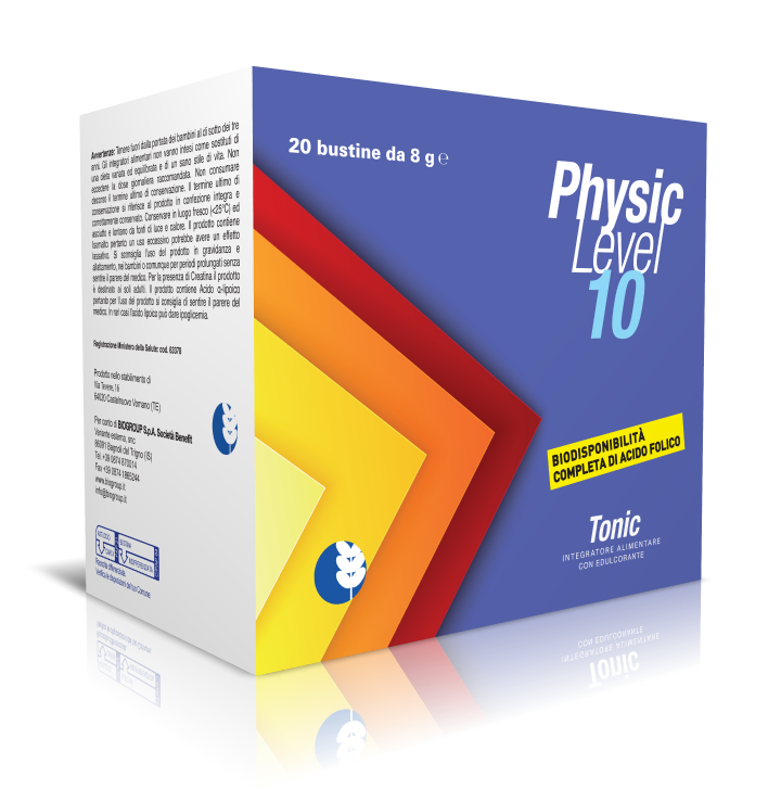 Biogroup Physic Level 10 Tonic Integratore Tonico ed Energizzante 20 bustine