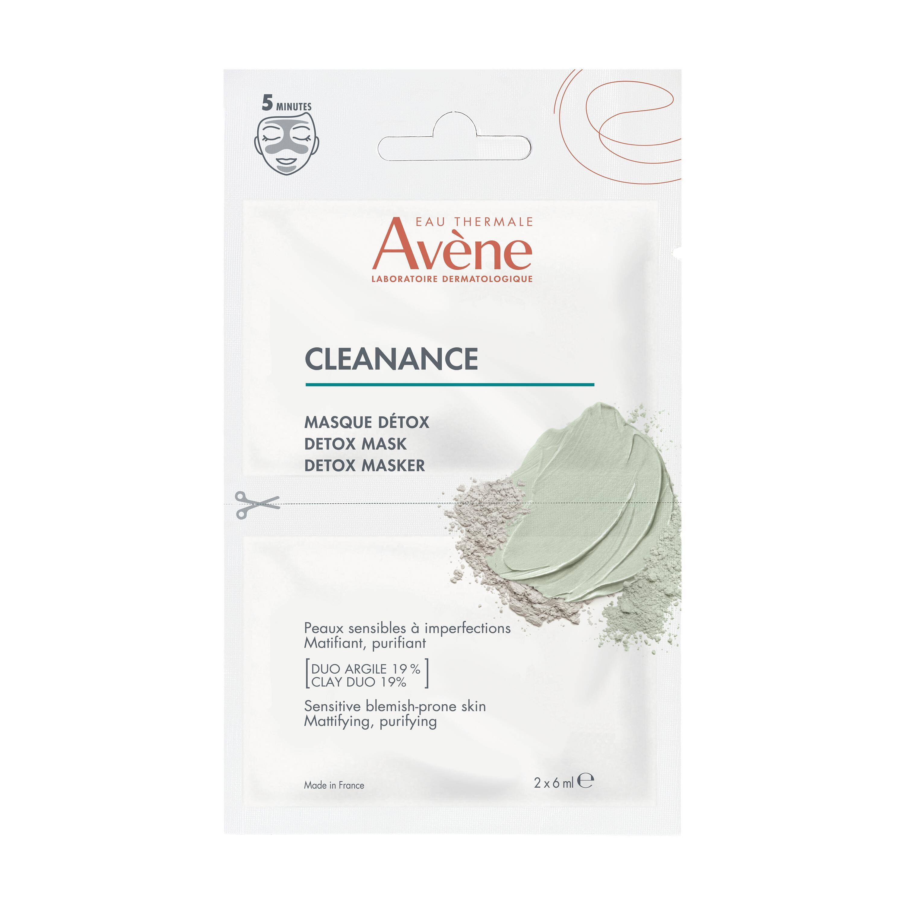 Avène Cleanance Maschera Detox Viso 2 pezzi 6 ml