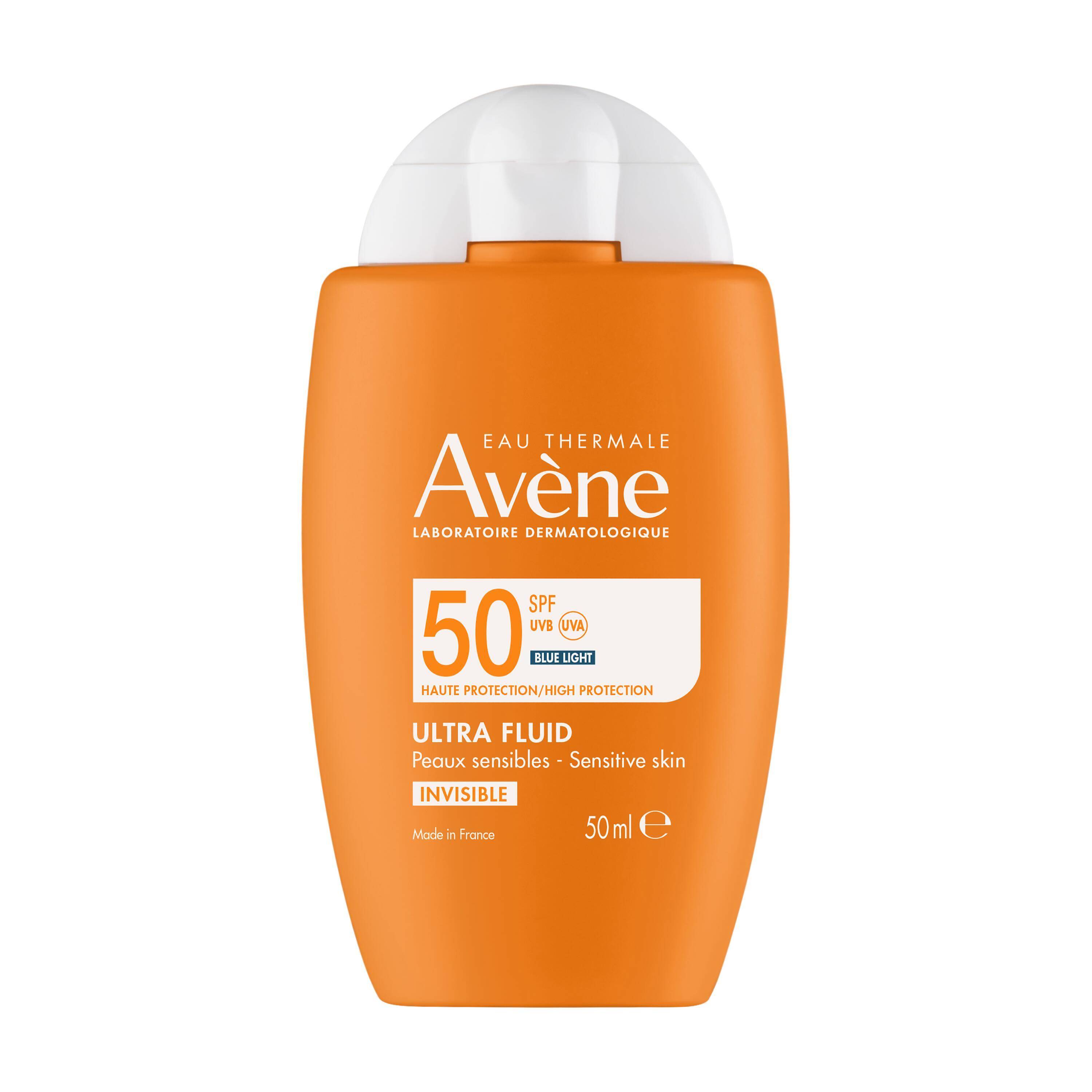 Avène Ultra Fluid SPF50 Protezione Solare Viso Invisibile Pelli Sensibili 50 ml