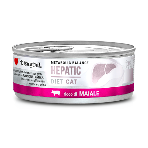 Disugual Cat Hepatic Alimento Umido per Gatti Gusto Maiale 85 g