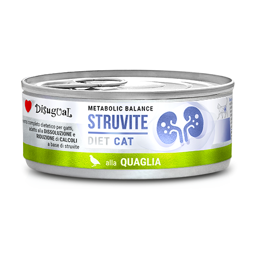 Disugual Cat Struvite Alimento Dietetico per Gatti Gusto Quaglia 85 g