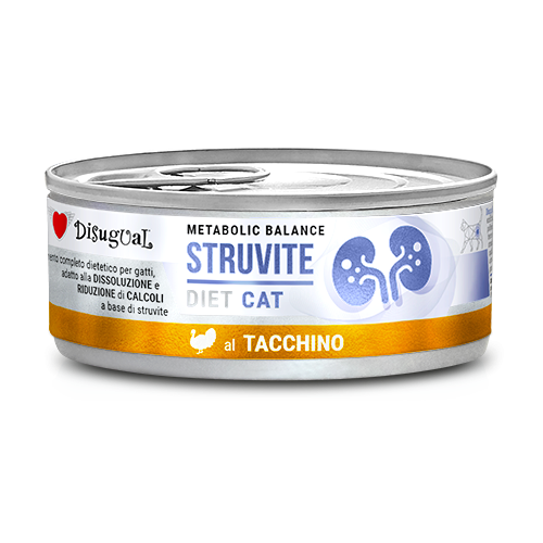 Disugual Cat Struvite Alimento Dietetico per Gatti Gusto Tacchino 85 g