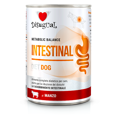 Disugual Dog Intestinal Alimento Completo per Cani Gusto Manzo 400 g