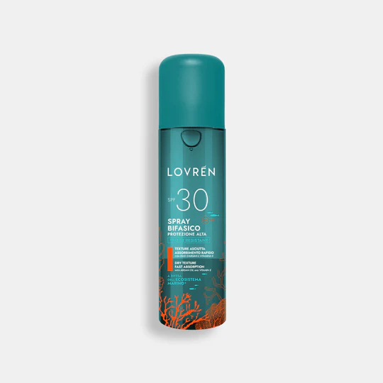 Lovrén Solaire Spray Bifasico SPF30 per Viso e Corpo 150 ml