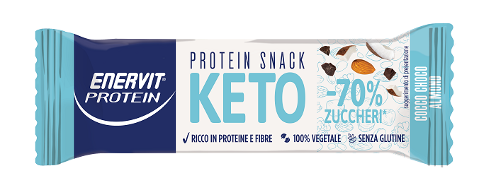 Enervit Protein Keto Snack Barretta Proteica Cocco Choco Almond 35 g
