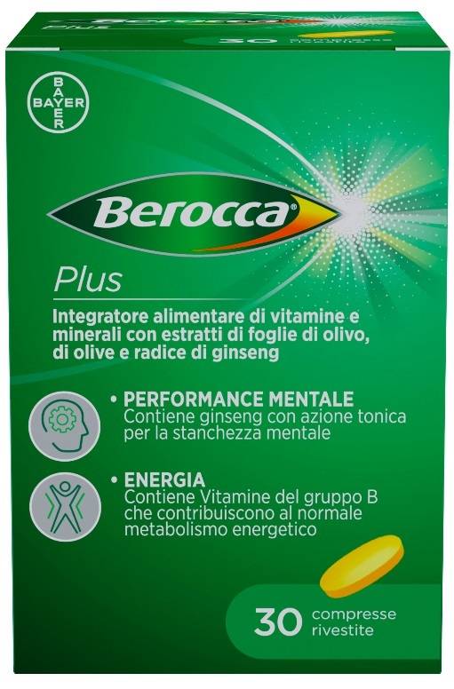 Berocca Plus Integratore di Vitamine e Minerali 30 Compresse